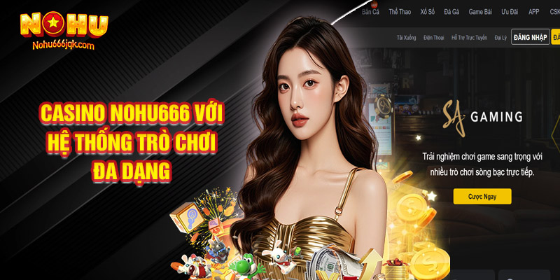 Casino Nohu666 Với Hệ Thống Trò Chơi Đa Dạng
